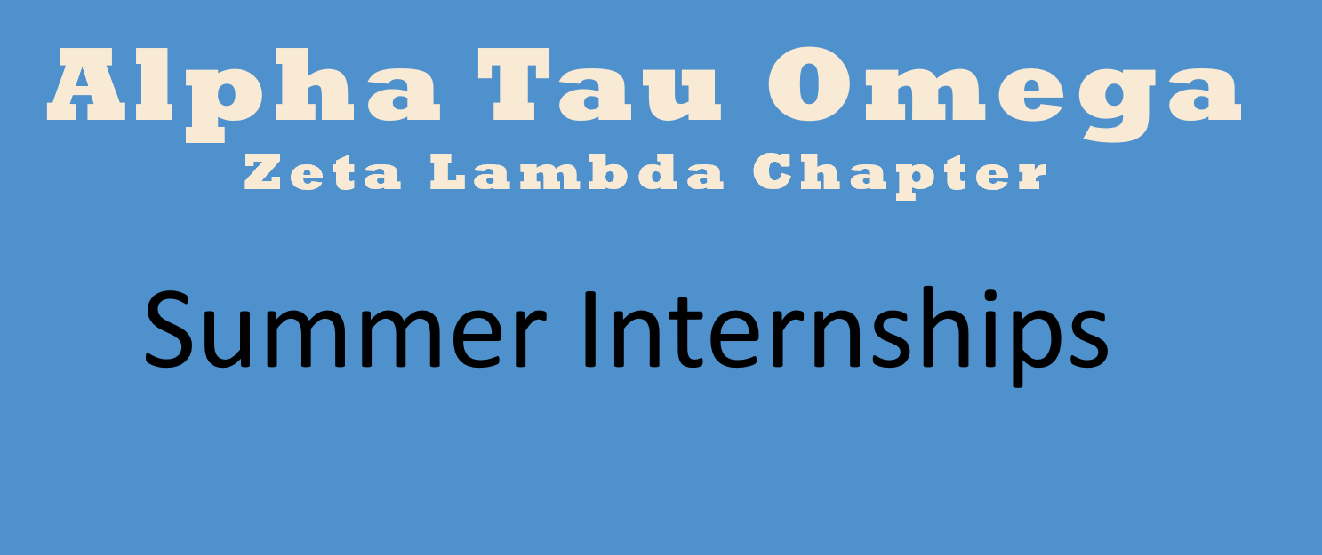 Summer Internships provide great opportunities