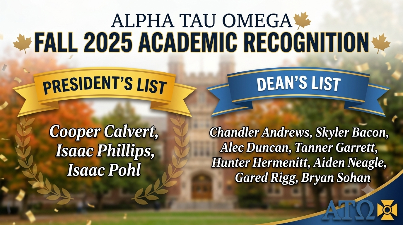 2025 MSU ATO Fall Academic Recognition